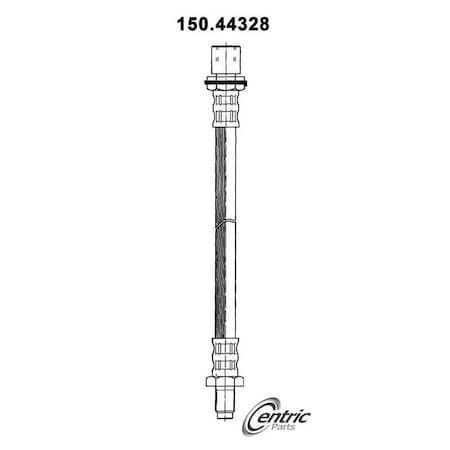 Centric Parts Brake Hose, 150.44328 150.44328